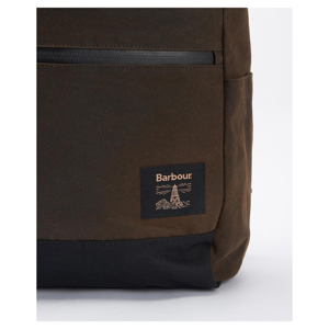 Barbour Field Roll-Top Waxed Backpack